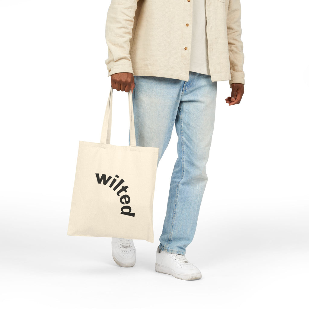 wilted cotton tote bag