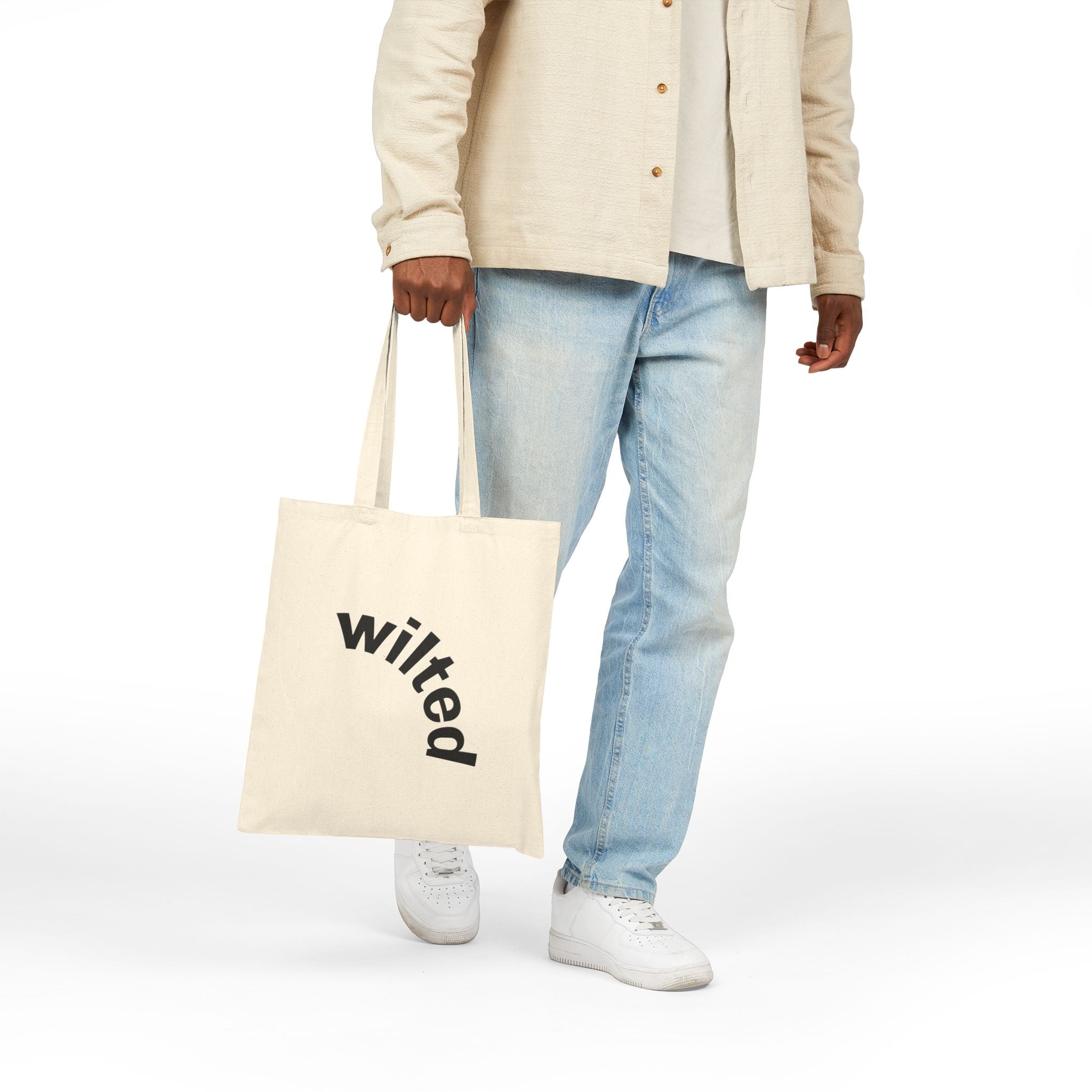 wilted cotton tote bag