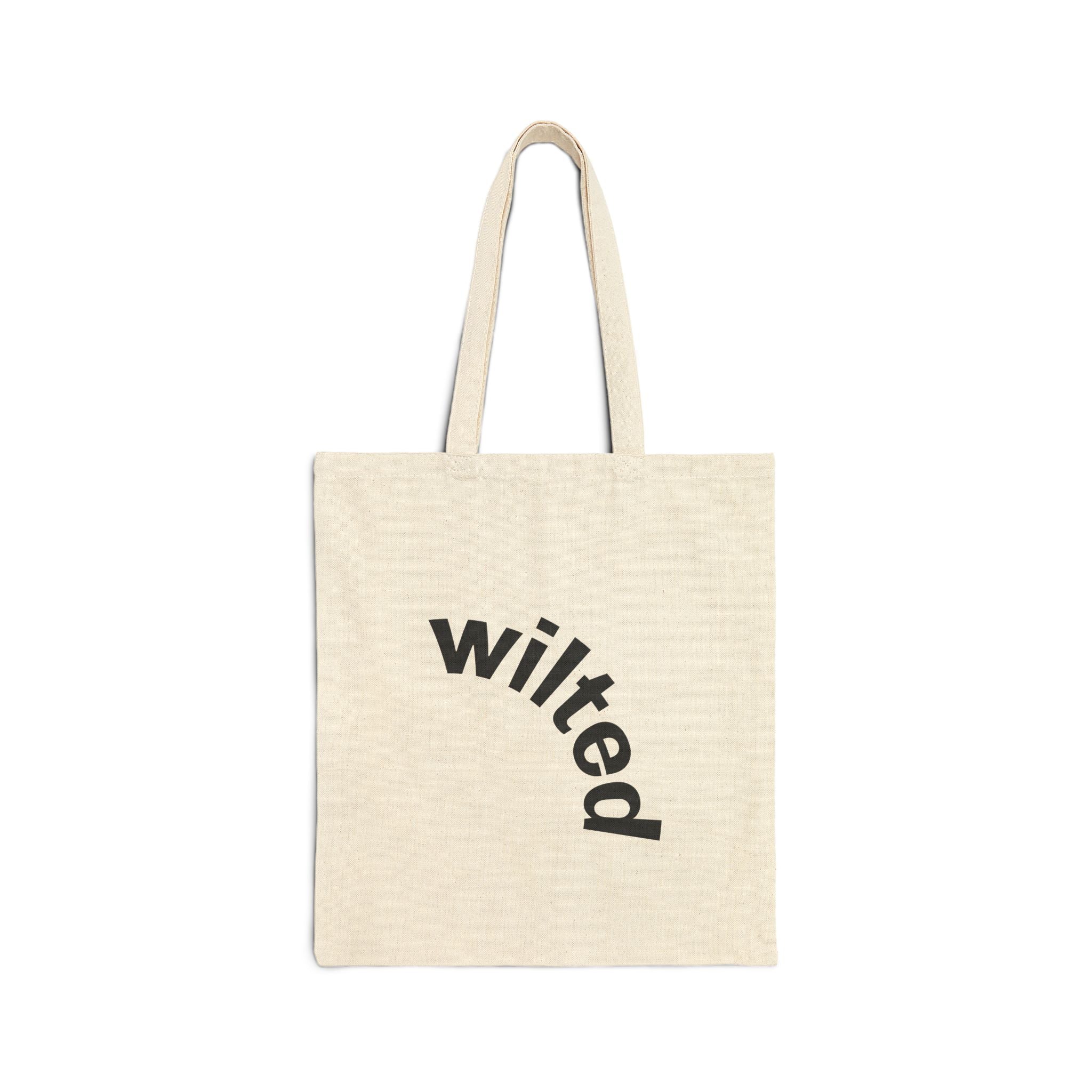 wilted cotton tote bag